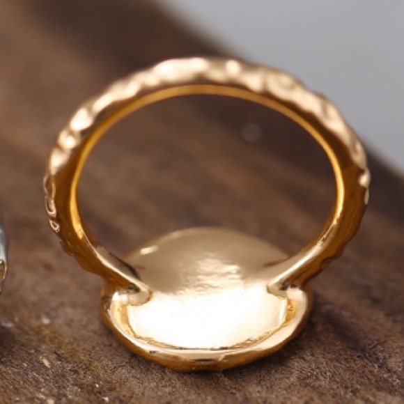 Compass Gold Adventure Travel Ring - Picture 3 of 4